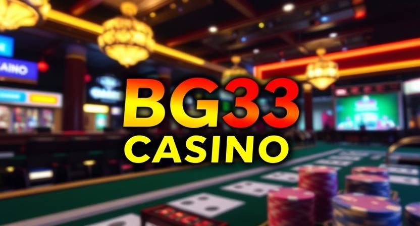 Live dealer streaming tables on BG33 casino